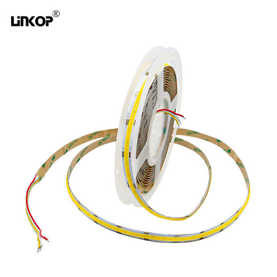 Good price Luz de doble color de temperatura Cob LED longitud de la banda de luz 5M 24v W + Ww 608 Leds / M en línea