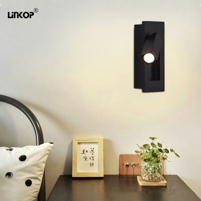 Good price Luz de pared LED de aluminio con fuente de luz montada en la pared y cabeza de lámpara rotable en línea