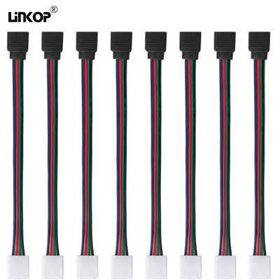 Good price Conector de luz de banda LED de 4 pines para aplicaciones de 5v 12v o 24v en línea
