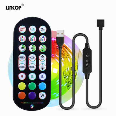 Good price Control remoto inteligente de televisión de música de LED Lámparas de banda de set Cuttable Múltiples Modo 2.4G en línea