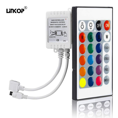 Good price 16 millones de color LED Light Strip Controller 5-24v con IR 24 llave de control remoto en línea