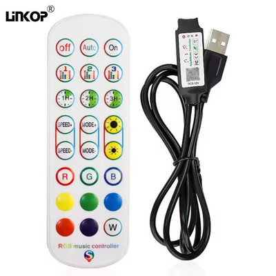 Good price 24 Claves Ir LED Bluetooth Controlador Smartphone Aplicación de música Modo 5v Usb en línea