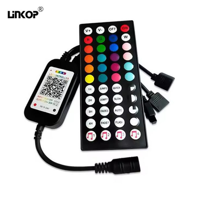 Good price 4Pin RGB Light Strip Controlador Inteligente Bluetooth Música 44 teclas Control remoto en línea