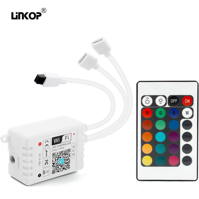 Good price Control de aplicaciones inteligentes de Wifi de 24 llaves Controlador de iluminación LED para tira de luz LED RGB en línea