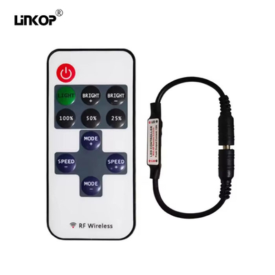 Good price 5-24v Controlador de banda de luz de color único Rf 11Key Mini Dimmer Dc en línea