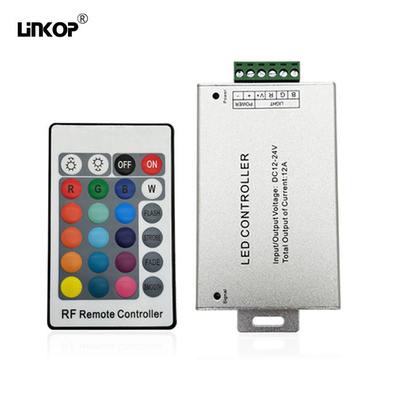 Good price Puerto de entrada Dc Rgb controlador LED controlado por unidad de control remoto de 24 llaves en línea