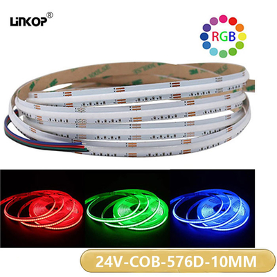 Good price 12w/M Cob Light Strip con 24v Led Color ajustable de luz suave de la franja en línea