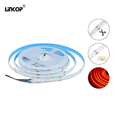 Good price Rgbw Cob Led Light Strip 24v 12mm 784leds/M lámpara de luz Ip20 5pin en línea