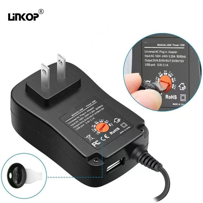 Good price Fuente de alimentación LED de 30w 3-12v conmutador ajustable para altavoz del router de la cámara en línea