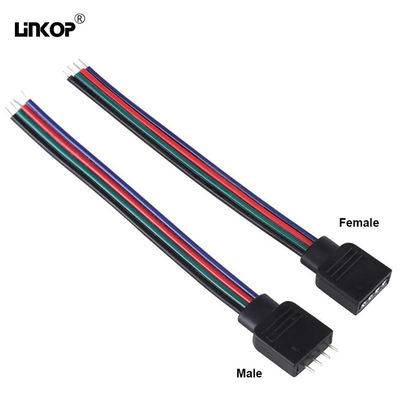 Good price Conector de banda de luz LED de 4 pines 5v 12v 24v Ip20 10mm para iluminación LED RGB en línea