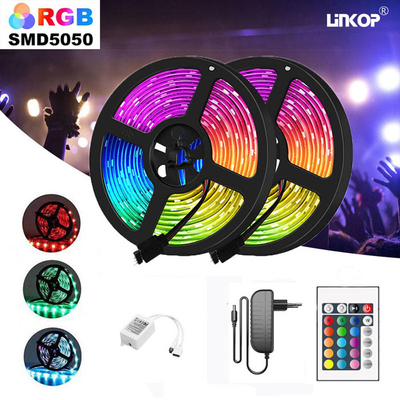 Good price 24 Materiales clave de PCB Flexible Led Light Strip Set 30 Leds/M Adaptador de energía de 12 V en línea