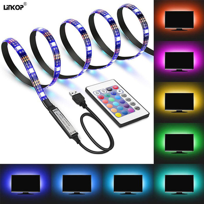 Good price 24 llaves Mini RGB Led Strip Light Set 5v Usb Dispersible Led Luz Ambiental en línea