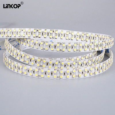 Good price 12v 3528 Double Row Light Strip 240 luces 15 mm de ancho LED de ingeniería de la luz de la franja en línea
